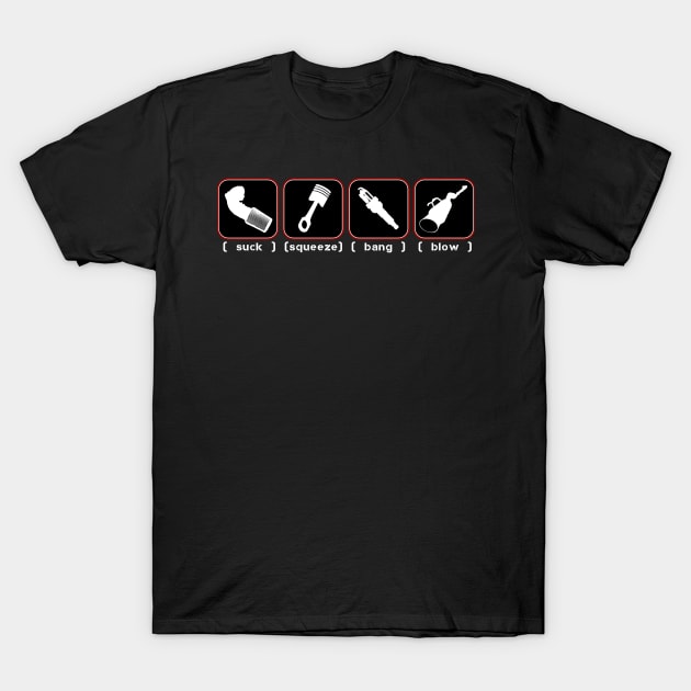 Tuning: Suck, Squeeze, Bang, Blow #2 T-Shirt by JPaul